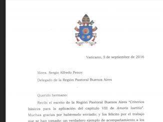 Papst Franziskus: Haben die Bischöfe der Kirchenprovinz Buenos Aires "die einzig mögliche" Interpretation der umstrittenen Teile von Amoris laetitia erarbeitet?