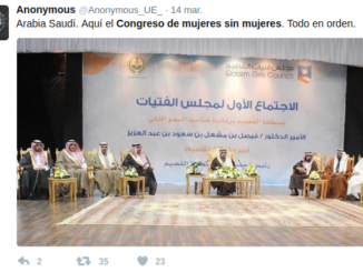 Mädchenrat: Saudi-Arabien betreibt internationale Imagepflege und ließ über Internet die Durchführung des ersten "Mädchenrates" verkünden, allerdings mit dem (unterschlagenen) Schönheitsfehler, daß an der Veranstaltung nur Männer teilnahmen.