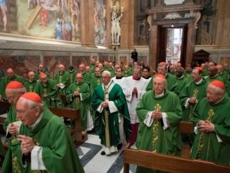Papst Franziskus zelebrierte mit rund 40 Kardinäle eine Heilige Messe im Gedenken an seine Bischofsweihe vor 25 Jahren.