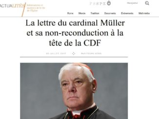 Kardinal Müllers "Abschiedsbrief" an die Piusbruderschaft