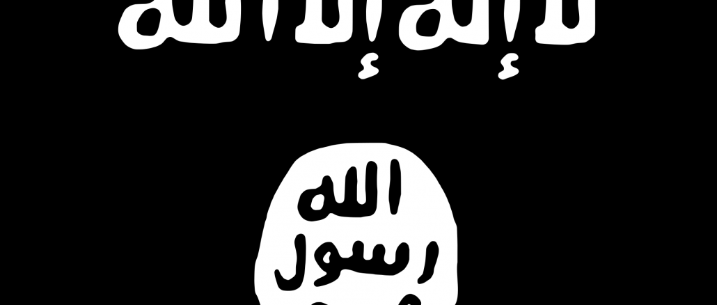 Kampffahne des Islamischen Staates (IS) und von Boko Haram