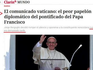Will sich Papst Franziskus überhaupt dem Staatsstreich von Venezuelas "Bolivarischen" Staatspräsidenten Nicolas Maduro widersetzen?
