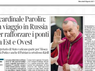 Kardinal Parolin auf dem Weg nach Moskau, um Papst-Besuch vorzubereiten.