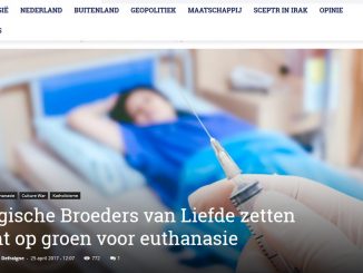 Der belgische Ordenszweig der Broeders van Liefde bietet seit 27. April 2017 in seinen Einrichtungen für psychisch Kranke die Euthanasie an und will auch trotz eines Ultimatums des Vatikans daran festhalten.