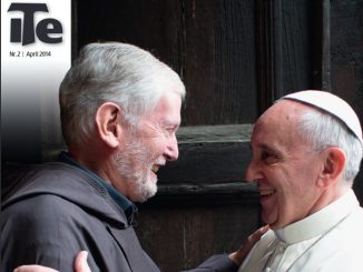 Papst Franziskus mit dem Schweizer Mauro Jöhri, dem Generalminister des Kapuzinerordens