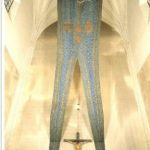 Das 16 Meter lange Banner der Heiligen Liga in der Seeschlacht von Lepanto (Kathedrale von Toledo)