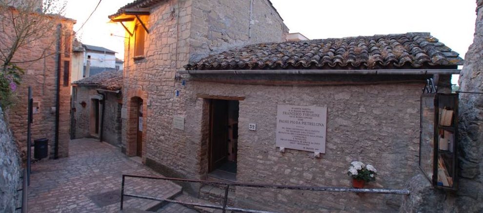Das Geburtshaus des heiligen Pater Pio in Pietrelcina.