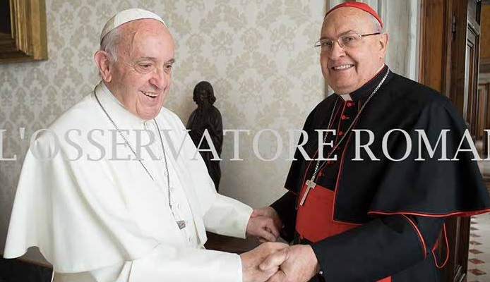 Zwei Argentinier: Kardinal Leonardo Sandri gestern bei Papst Franziskus
