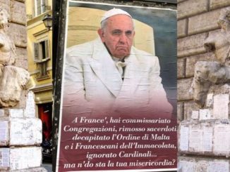 Vatikan geht verschärft gegen Urheberrechtsverletzungen bei Bildern von Papst Franziskus vor. Auslöser waren die Pasquinaten, betroffen davon sind römische Souvenirhändler.