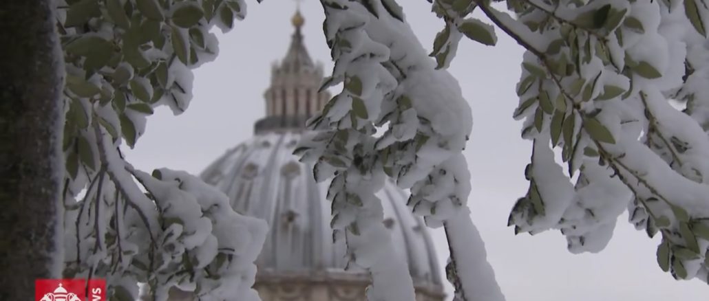 Vatikan im Schnee
