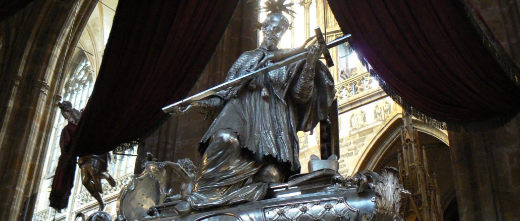 Grab des heiligen Nepomuk, Veitsdom, Prag (Bild von Matteo Agostinelli/Wikicommons)