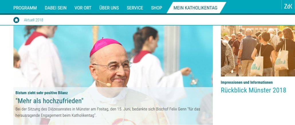 Katholikentag: Bischof Genn, die "dumpfen rechtspopulistischen Parolen" und die Empörungsverlogenheit.