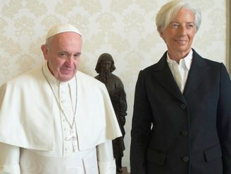 Papst Franziskus mit Christine Lagarde