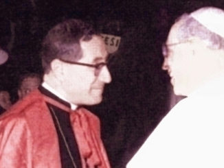 Kardinal Giuseppe Siri mit Papst Pius XII.