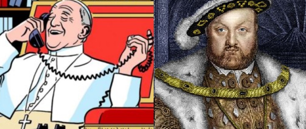 Jetzt unzensiert! Don Ossowitz legt das vollständige Telefongespräch vor, in dem Papst Franziskus König Heinrich VIII. von England Amoris laetitia erklärte.
