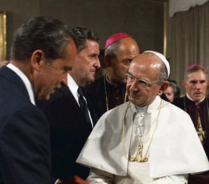 Paul VI. mit US-Präsident Nixon