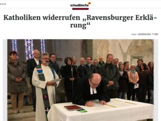 „Ravensburger Erklaäung“: Betreiben die Medien Berichterstattung, Einmischung oder Lenkung der öffentlichen Meinung?Einmischung oder Lenkung