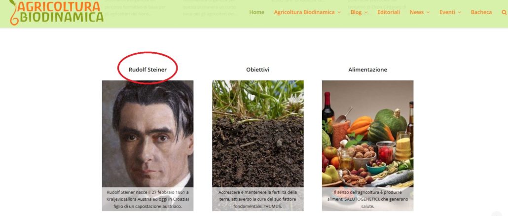 Biodynamische Landwirtschaft, die Internetseite von Carlo Triarico, einem ständigen Kolumnisten des Osservatore Romano.