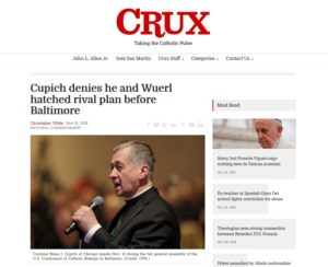 Kardinal Cupich (Crux): „Völlig falsch“