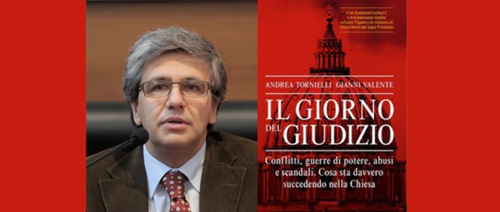 Die Antwort auf die Anschuldigungen von Nuntius Viganò kommt nicht von Papst Franziskus, sondern von seinem Hausvatikanisten Andrea Tornielli. Er legt ein ganzes Buch vor, kann aber nichts widerlegen.