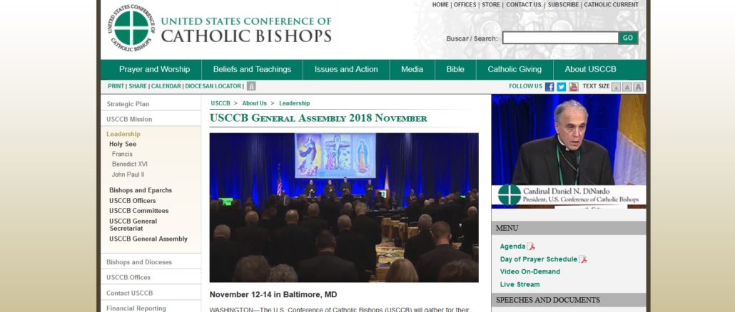 Vom 12.-14. November tagt die Herbstvollversammlung der US-Bischöfe