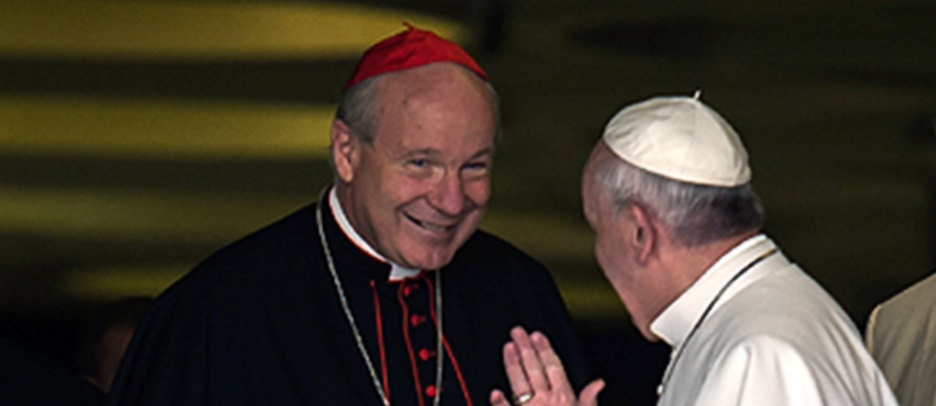 Kardinal Christoph Schönborn mit Papst Franziskus