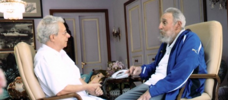 Frei Betto mit Fidel Castro. Der Dominikaner war der Verbindungsmann zum Regime in Havanna - auch für Papst Franziskus.