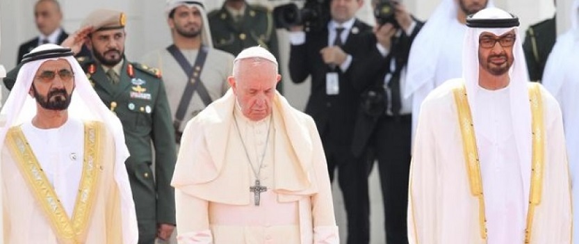 Papst Franziskus in Abu Dhabi.