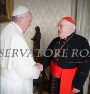 Papst Franziskus mit Danneels