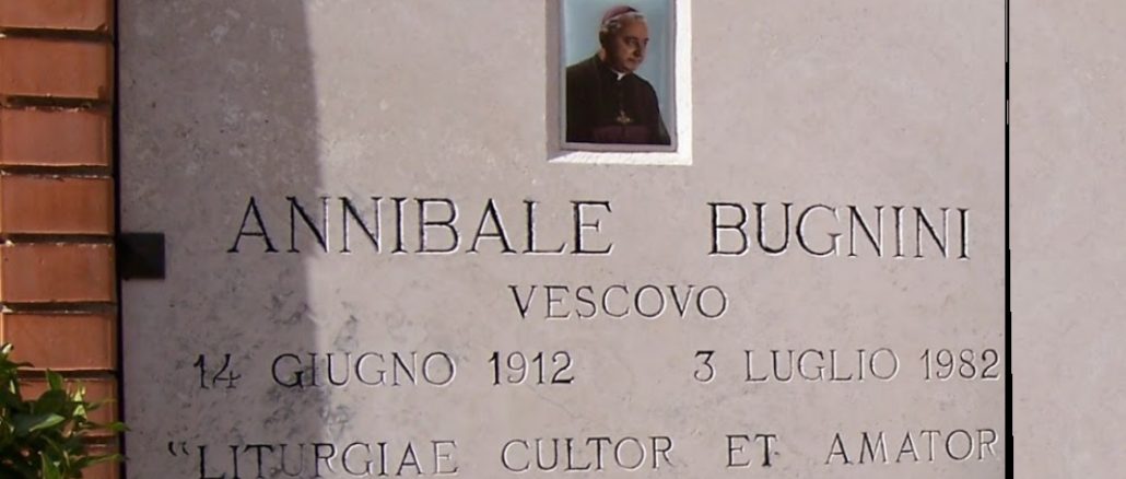 Das Grab von Msgr. Annibale Bugnini