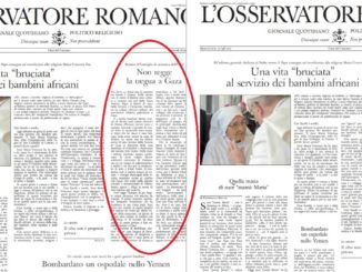 Die beiden Titelseiten der ersten und der zweiten Ausgabe des Osservatore Romano vom 28. März 2019.