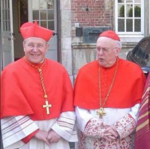 Kardinal Kasper mit Danneels