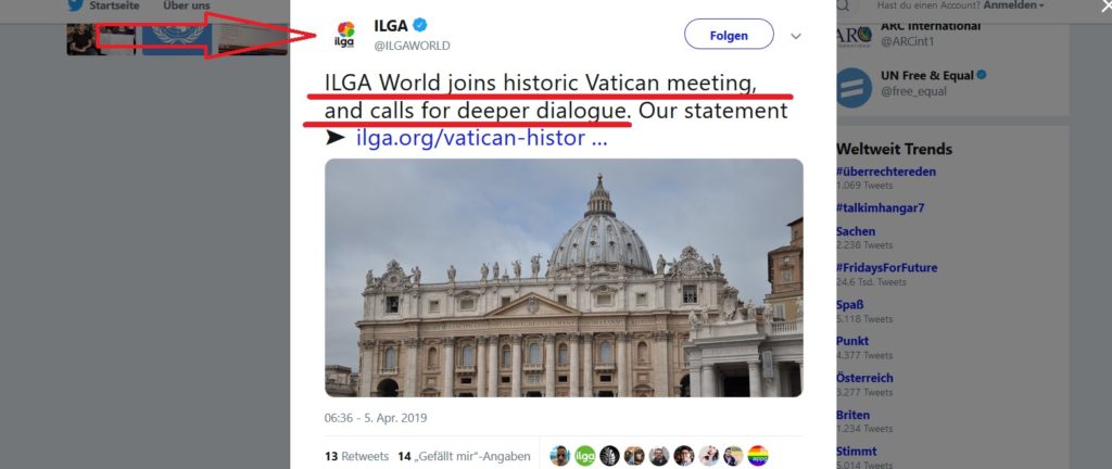 ILGA World im Vatikan