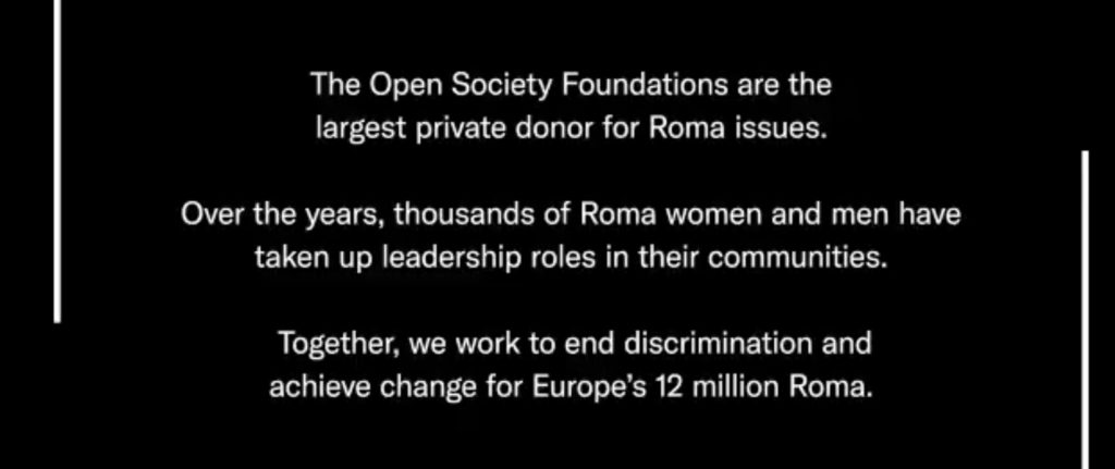 Soros-Stiftungsholding über ihr Engagement für die Roma in Europa.