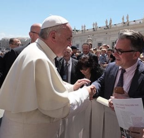 Ivereigh mit Papst Franziskus