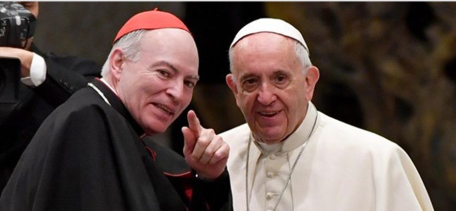 Kardinal Aguiar Retes mit Papst Franziskus