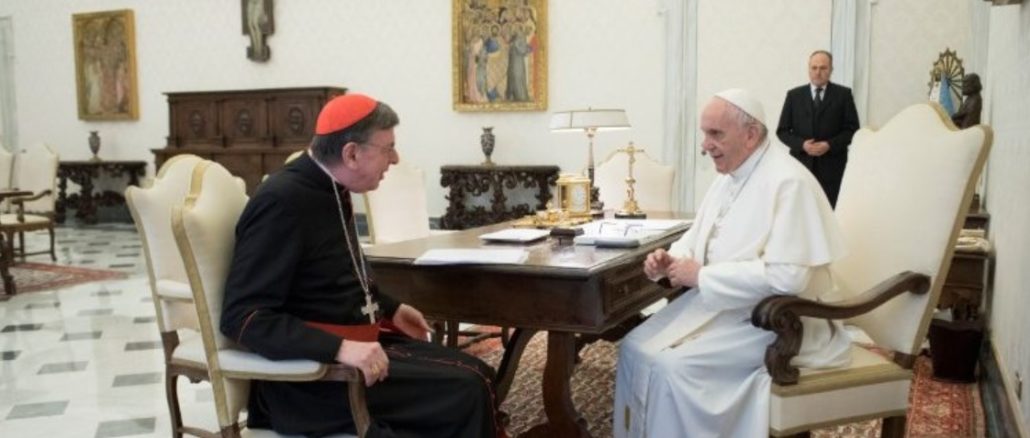Kardinal Koch mit Papst Franziskus: „Nicht alles von anderen Kulturen ist gut“.