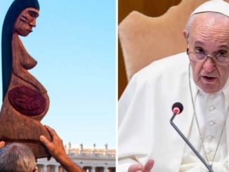 Pachamama im Vatikan: Papst Franziskus entschuldigte sich „bei allen“ sich sich durch die Pachamama-Entsorgung in den Tiber „beleidigt“ fühlen.