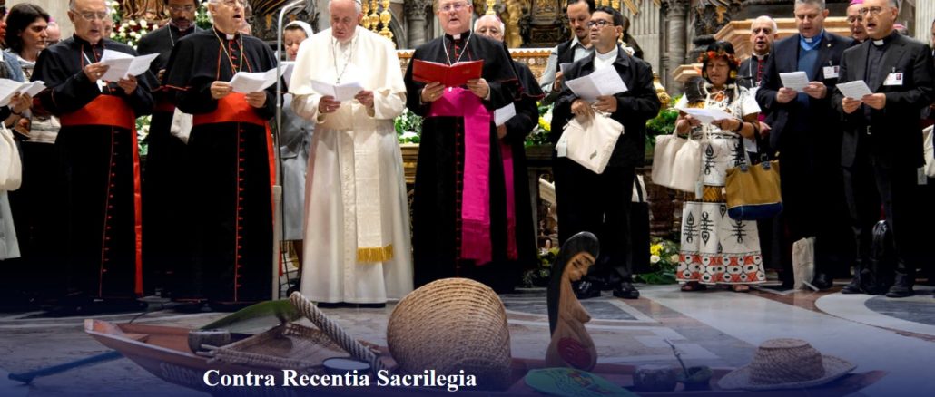 Einhundert katholische Persönlichkeiten aus den verschiedendsten Ländern haben einen Protest gegen „sakrilegische Handlungen“ von Papst Franziskus formuliert und veröffentlicht. Dazu wurde eine Unterschriftensammlung gestartet.