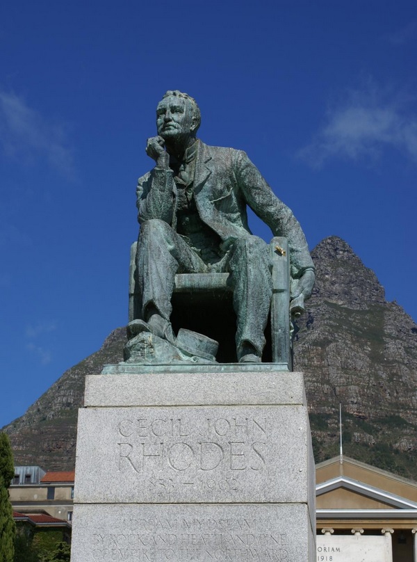 Cecil John Rhodes. Denkmal vor der Universität Kapstadt