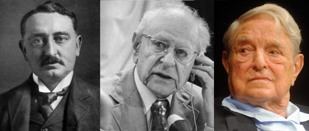 Cecile Rhodes, Karl Popper, George Soros (v.l.): Welcher Faden verbindet sie?