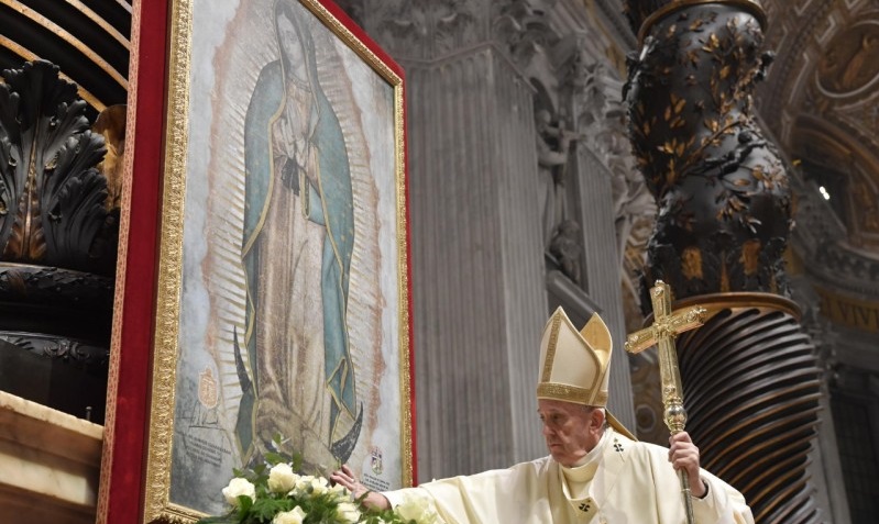 ULF von Guadalupe: Papst Franziskus am 12. Dezember 2019 im Petersdom
