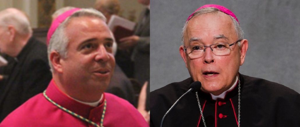 Bischof Perez (links) wird Nachfolger von Erzbischof Charles Joseph Chaput als Erzbischof von Philadelphia.