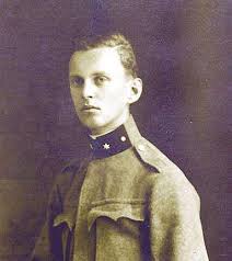 Hans Merz als Leutnant im Ersten Weltkrieg