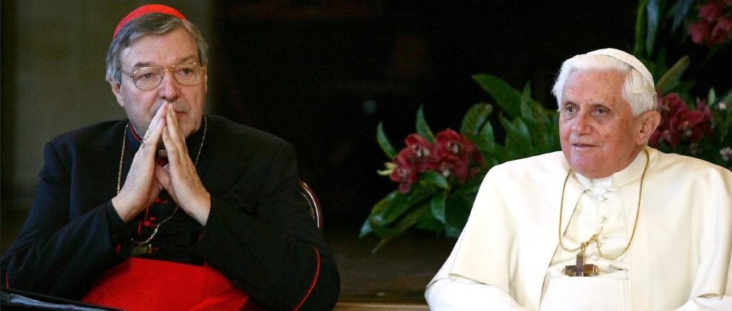 Kardinal Georg Pell und Benedikt XVI.