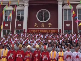 Bischofsweihe von Msgr. Anthony Yao Shun, Bischof von Jining, im August 2019.