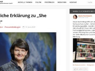 Maria Flachsbarth, die CDU-Abgeordnete, Staatssekretärin, katholische Christin und ZdK-Mitglied, die sich von linken Menschenfeinden nicht unterscheidet.
