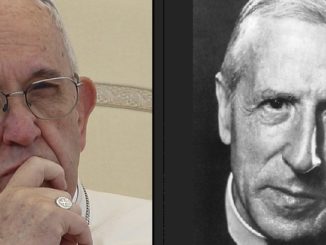 Jesuiten: Papst Franziskus und sein Mitbruder Teilhard de Chardin.
