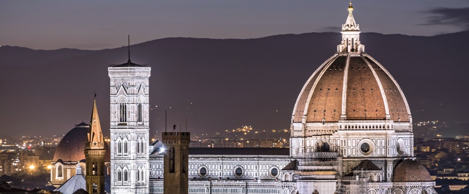 Die Kathedrale von Florenz: Vor 600 Jahre wurde mit dem Bau der Kuppel begonnen, einem Meisterwerk der Architektur.