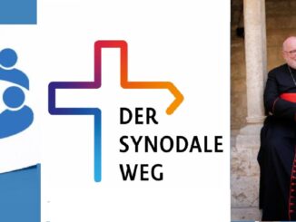 Der deutsche Synodale Irrweg der Protestantisierung (rechts im Bild: Kardinal Marx mit EKD-Ratsvorsitzenden Bedford-Strohm).